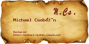 Michael Csobán névjegykártya